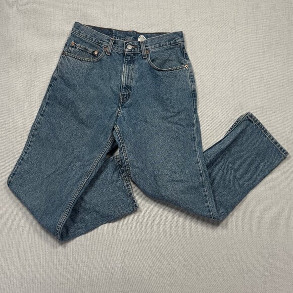 Vintage Levi's 550 Relaxed Fit Jeans Medium Wash Blue Cotton Denim W32 x L29 - Picture 1 of 15